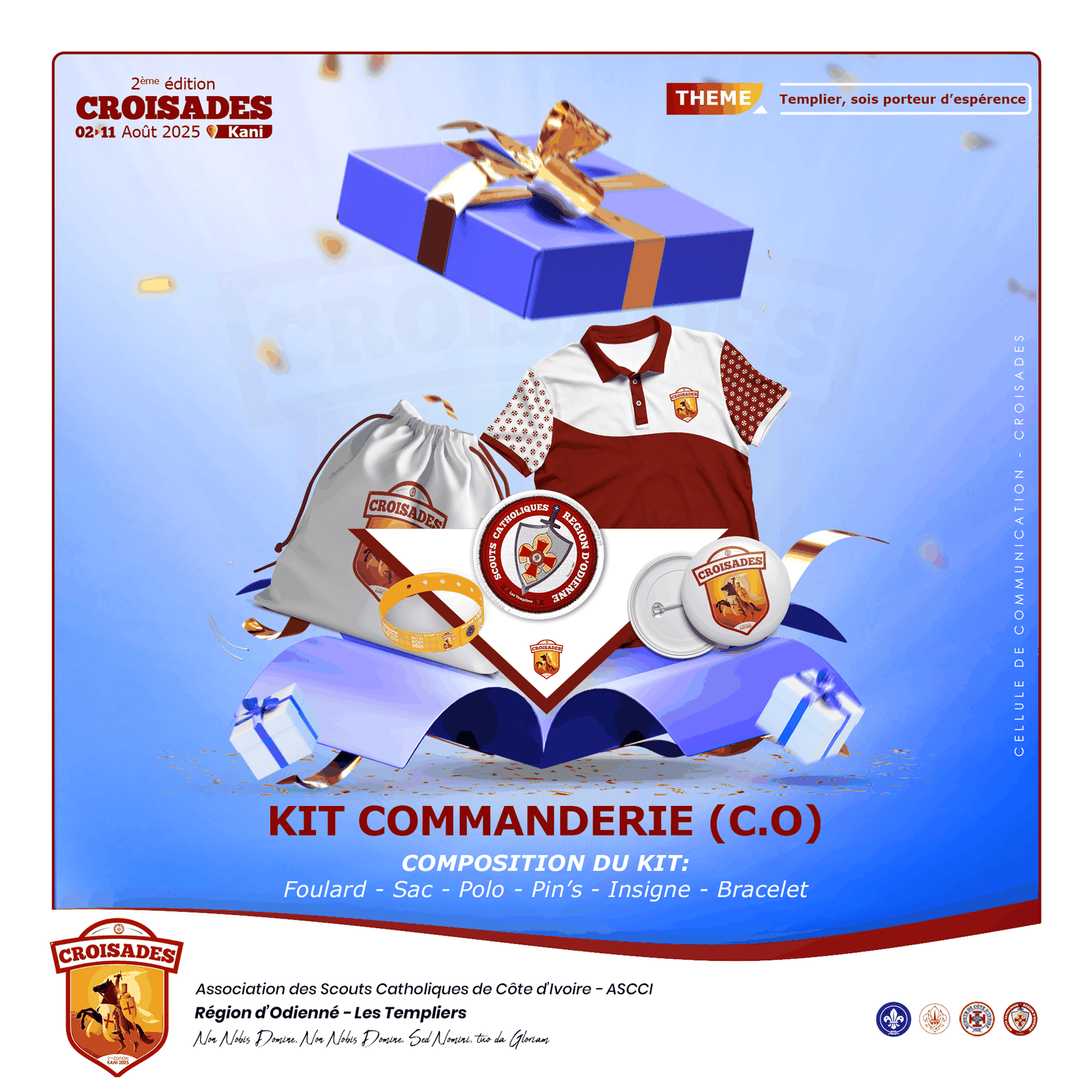 KIT COMMANDERIE (C.O) – 2ème Édition des Croisades