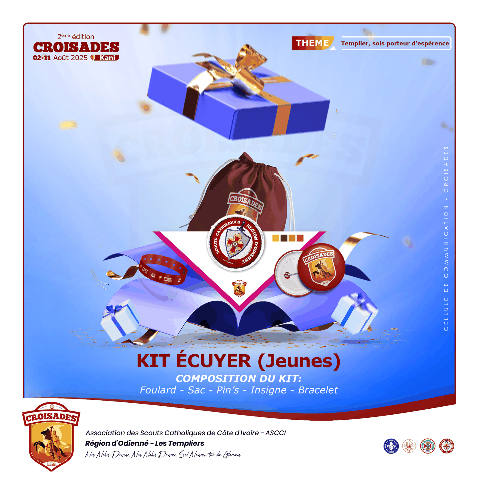 KIT ÉCUYER (JEUNES) – 2ème Édition des Croisades